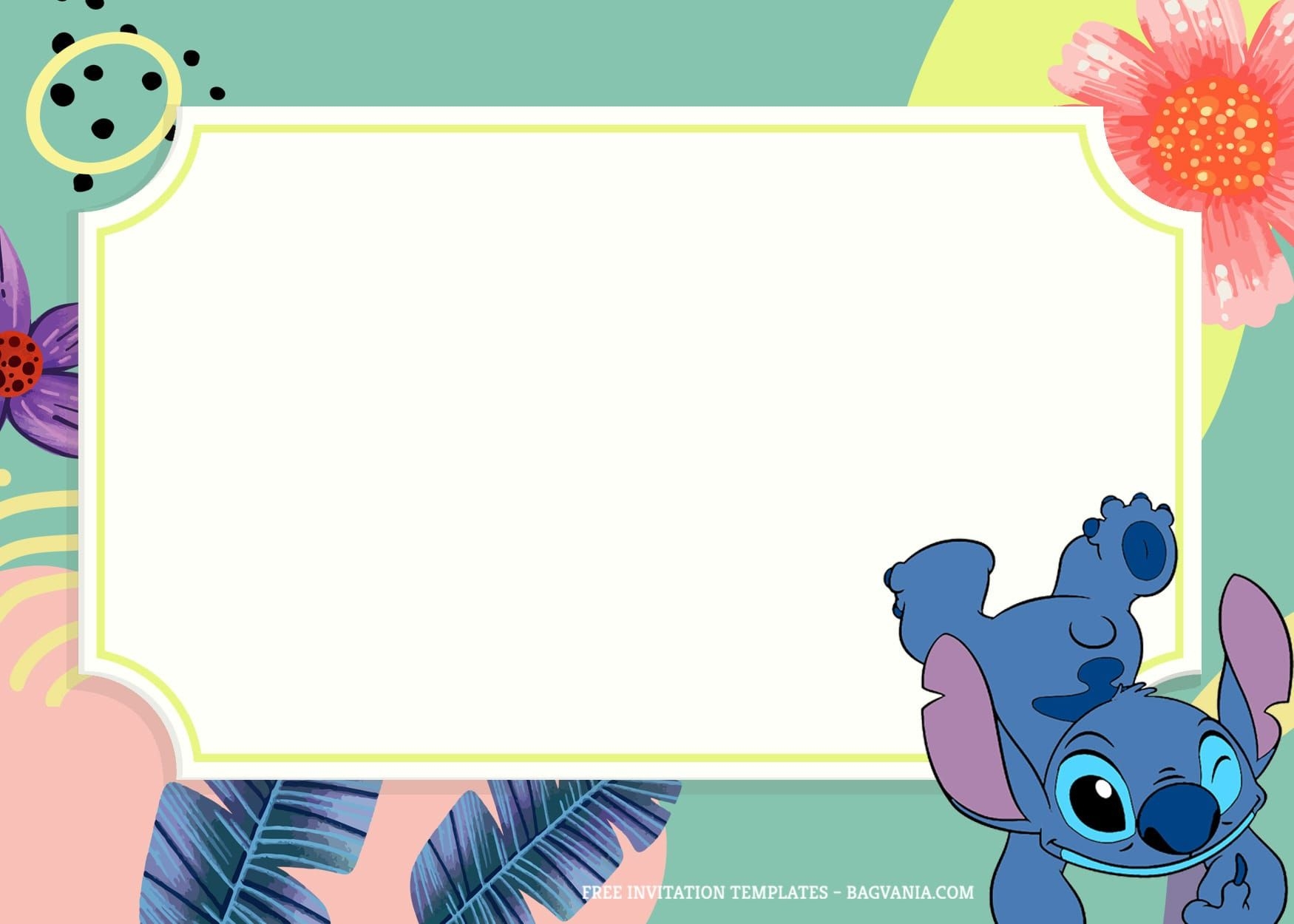 Blank Stitch Invitation Templates