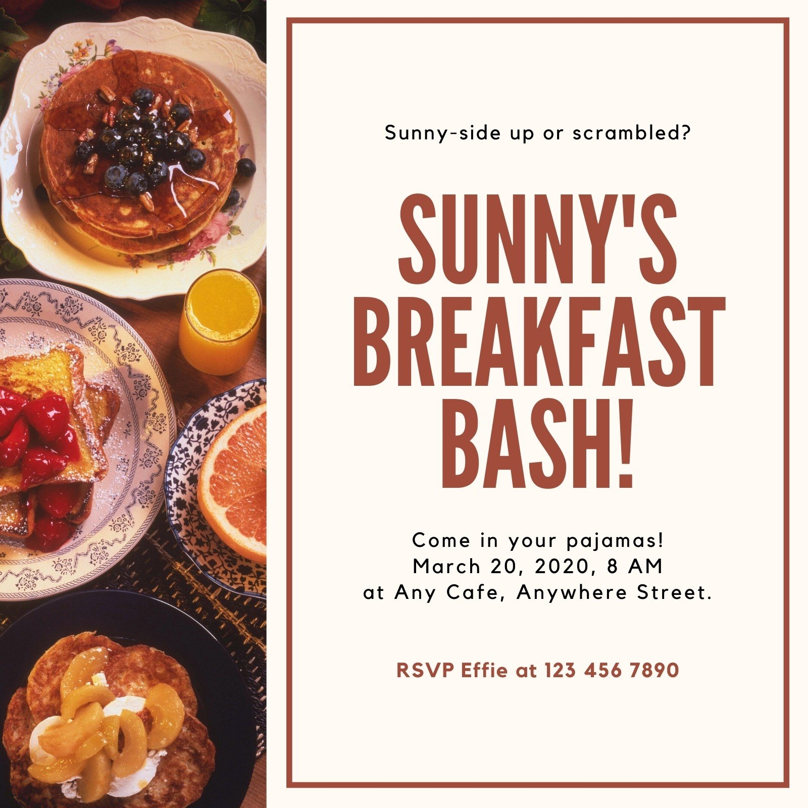 Customize 45 Breakfast Invitations Templates Online Canva