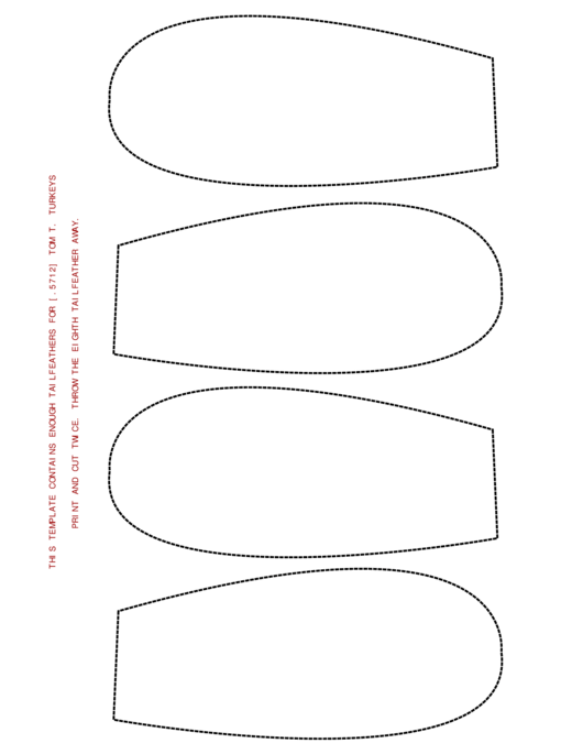 Cut Out Turkey Feather Templates Printable Pdf Download
