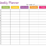 Cute Hourly Planner Printable Weekly Hourly Planner Make A Calendar