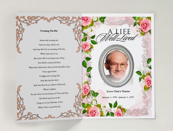 Decent Funeral Template Funeral Program Template Funeral Programs