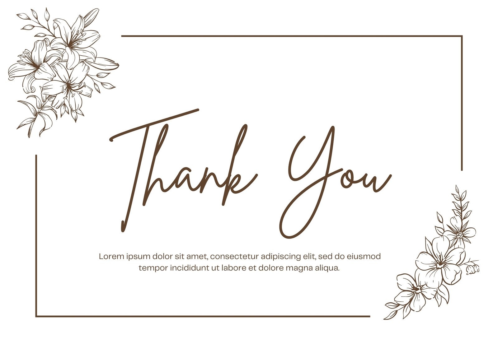 Design And Print Custom Thank You Cards Canva Worksheets Library