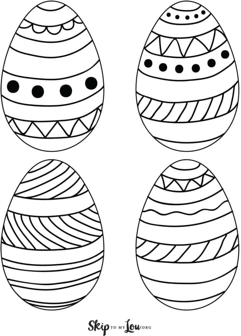 Blank Easter Egg Templates