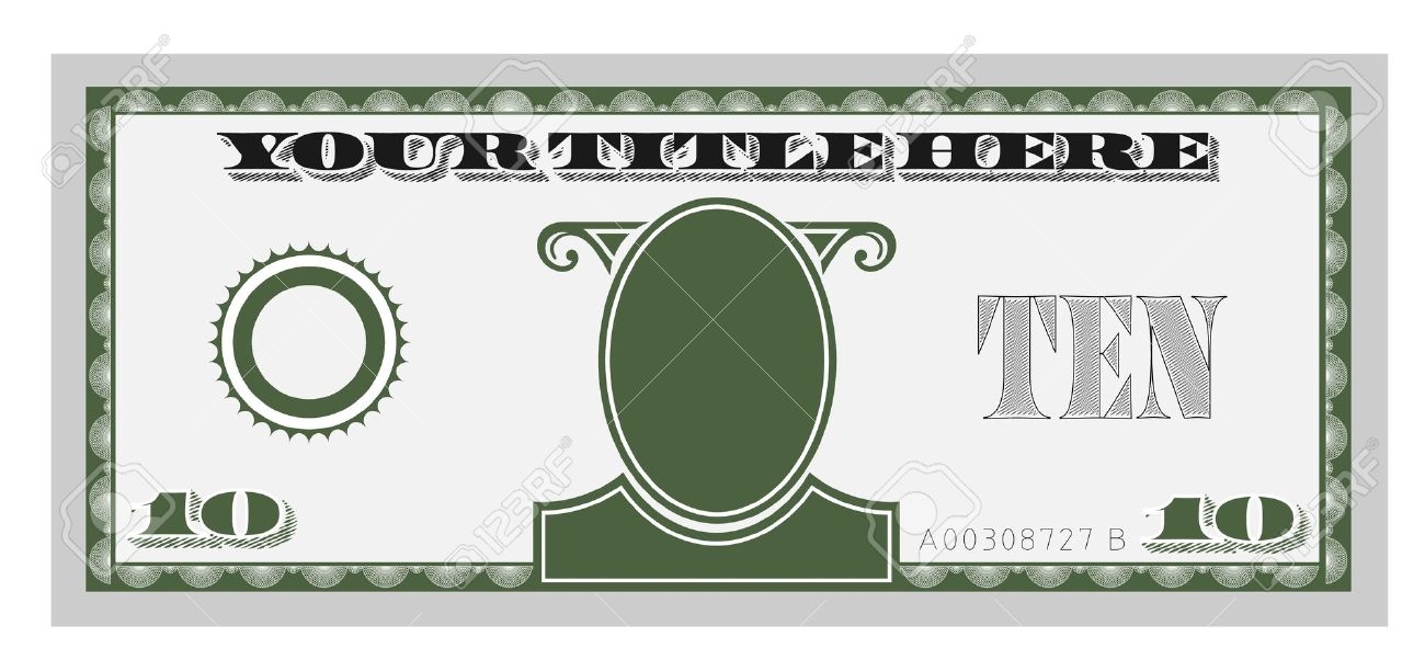 Blank Dollar Bill Templates