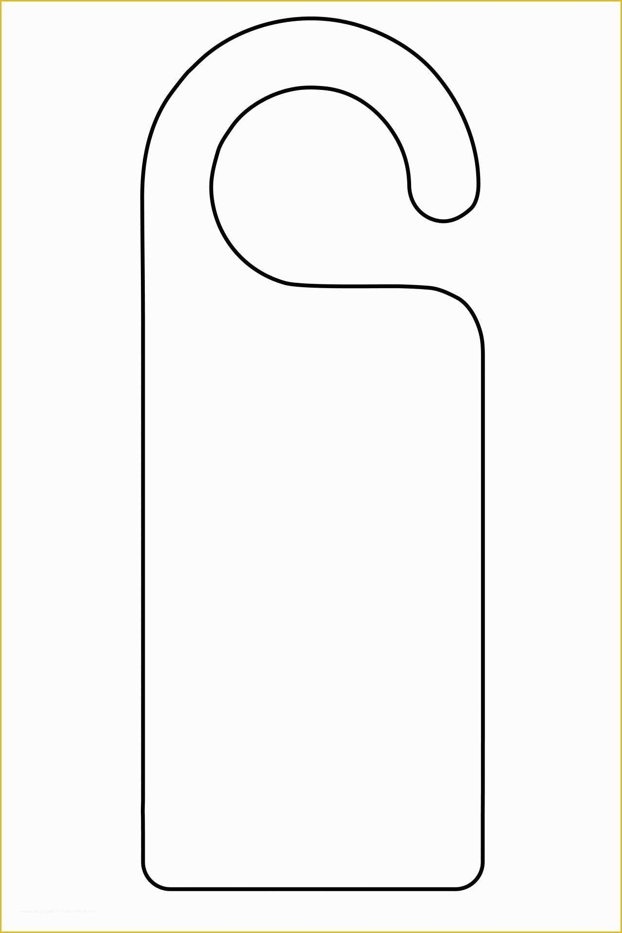 Blank Door Hanger Templates
