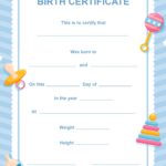 Download Birth Certificate Template 4 Perfect Attendance Certificate