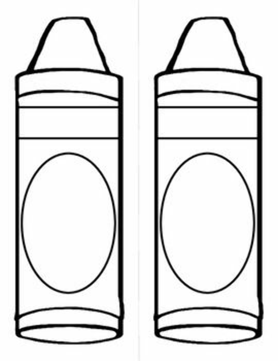 Blank Crayon Box Templates