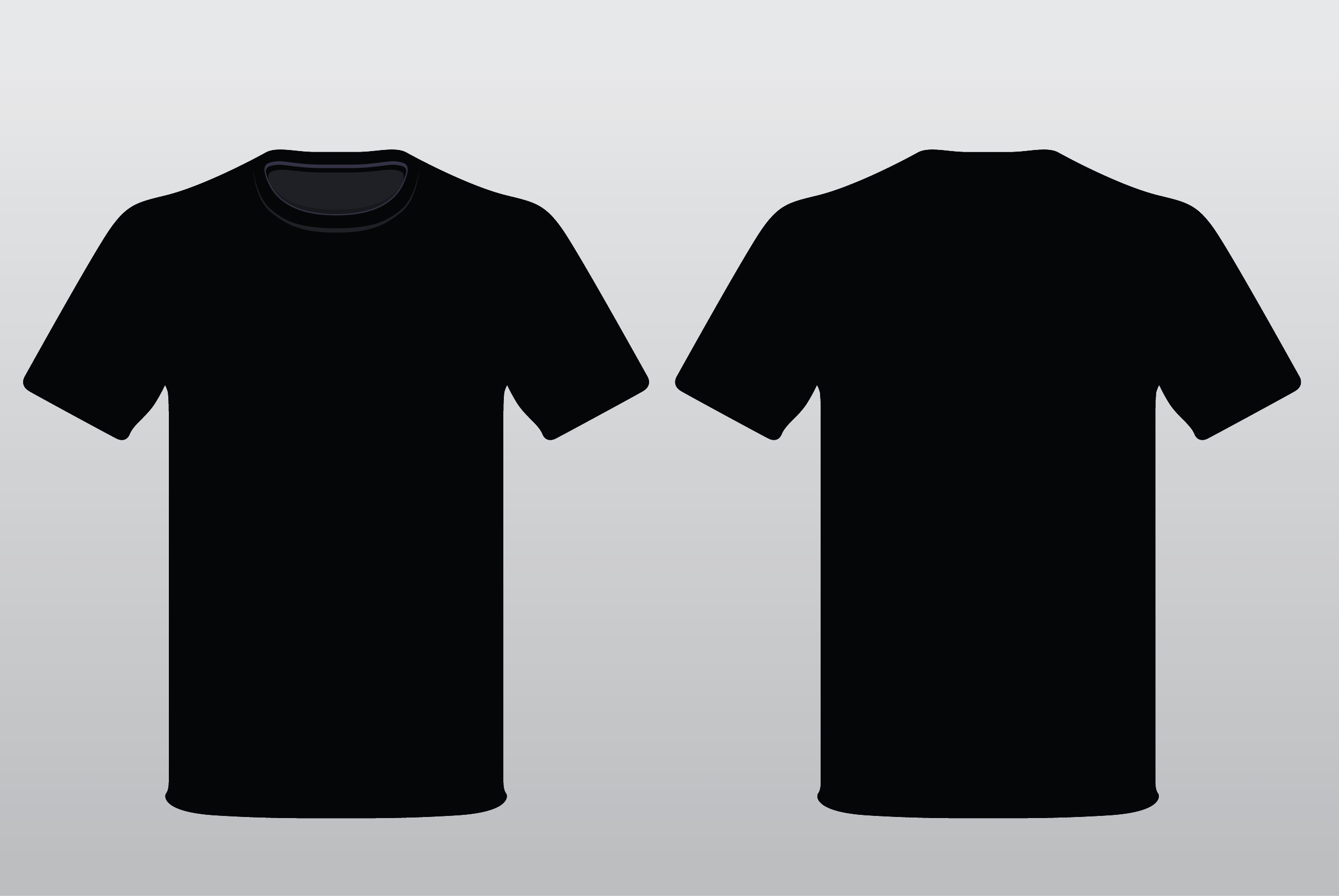 Black Blank T Shirt Templates