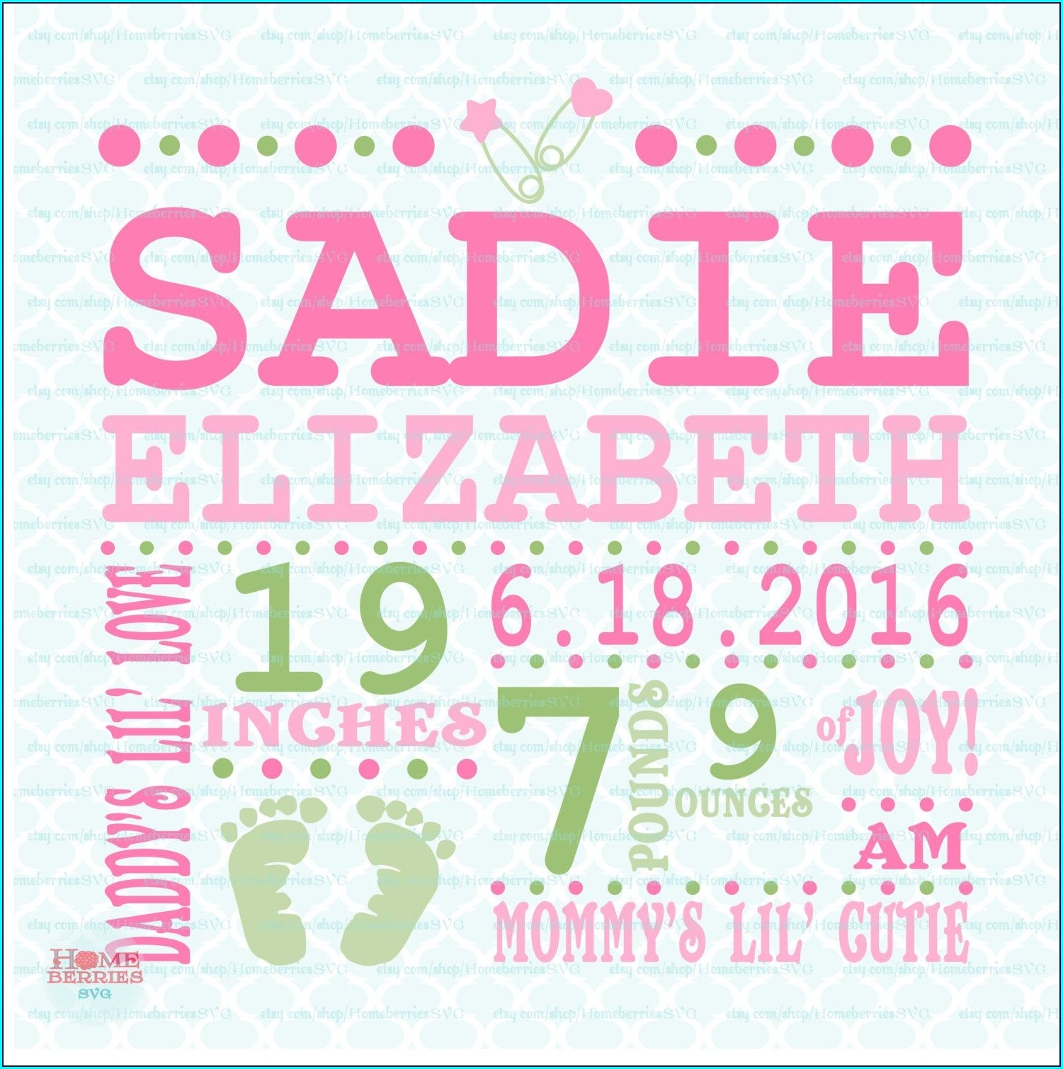 Editable Baby Girl Birth Announcement Template Templates 2 Resume