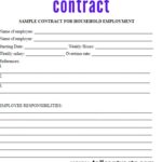 Editable Babysitter Template In Word To Edit And Print Nanny Contract