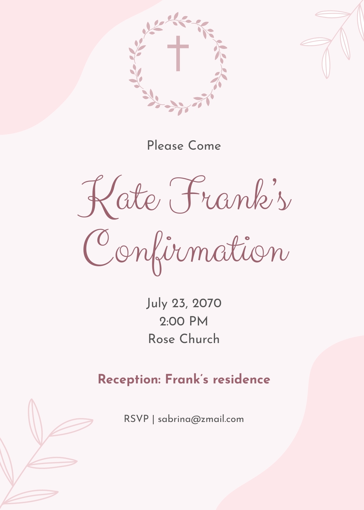 Editable Confirmation Invitation Templates In Word To Download