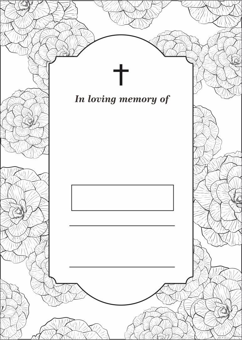 Editable Downloadable Printable Free Blank Funeral Program Templates