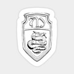 Elegant Mikaelson Crest Magnet
