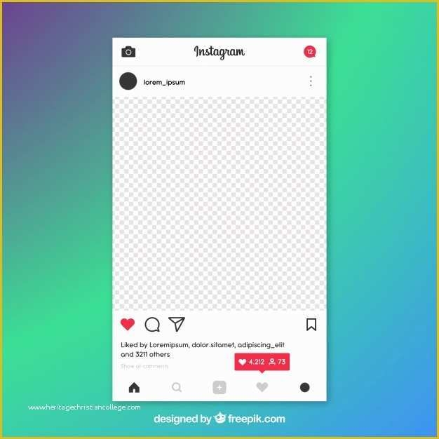 Editable Blank Instagram Templates
