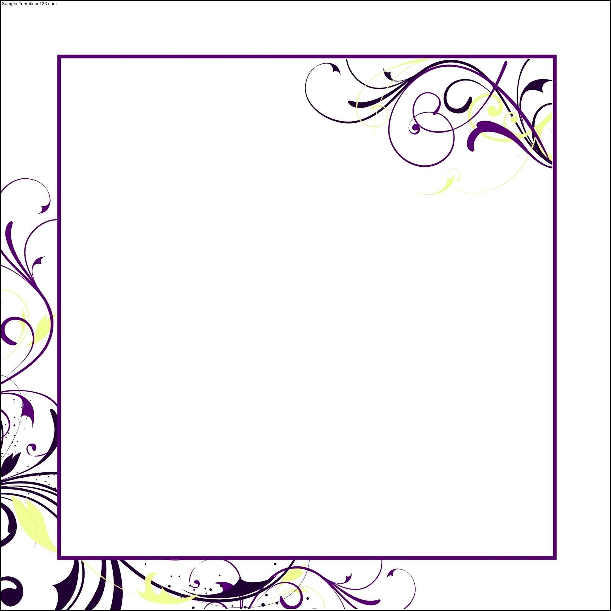 Empty Invitation Templates Printable Word Searches