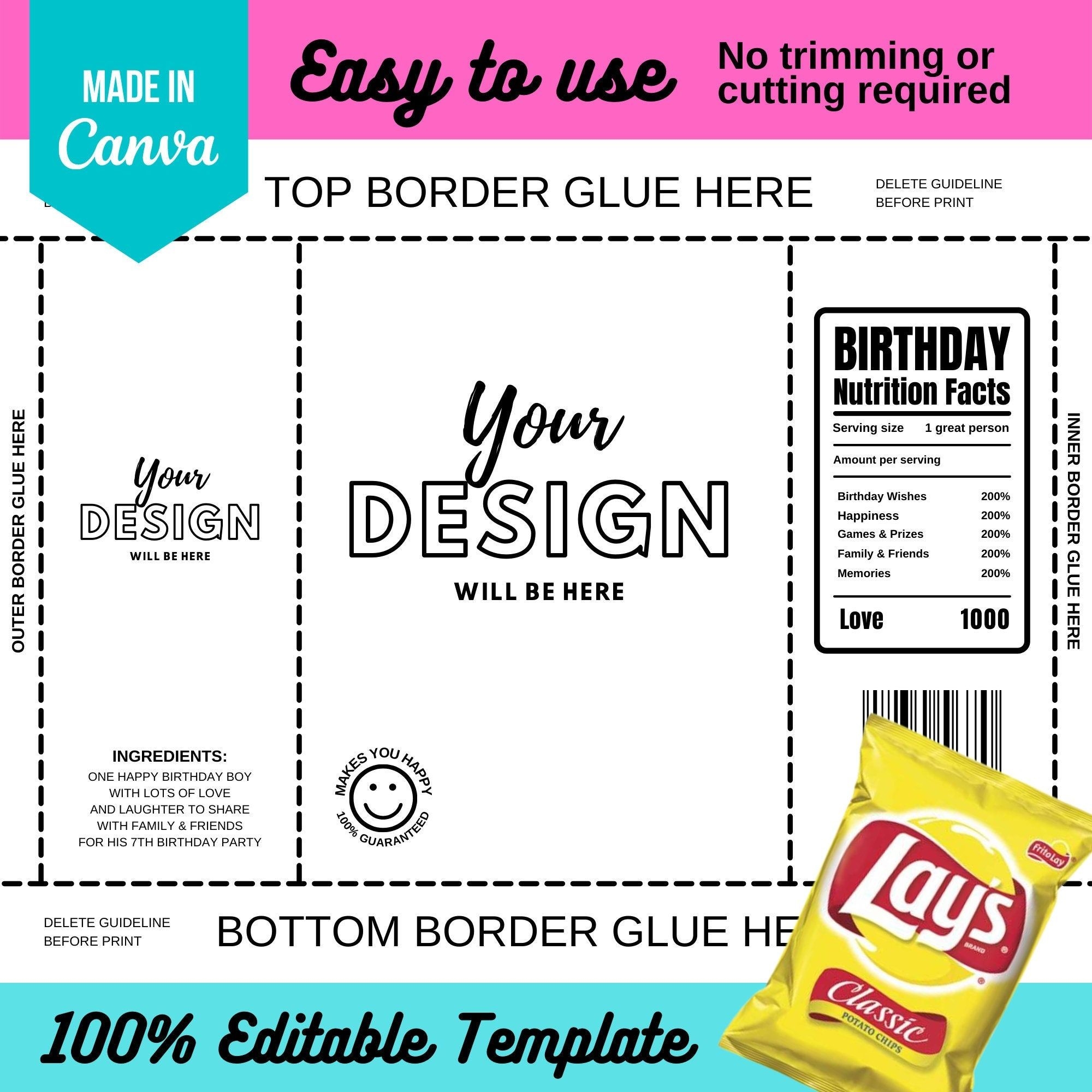 Excited To Share The Latest Addition To My Etsy Shop Blank Chip Bag