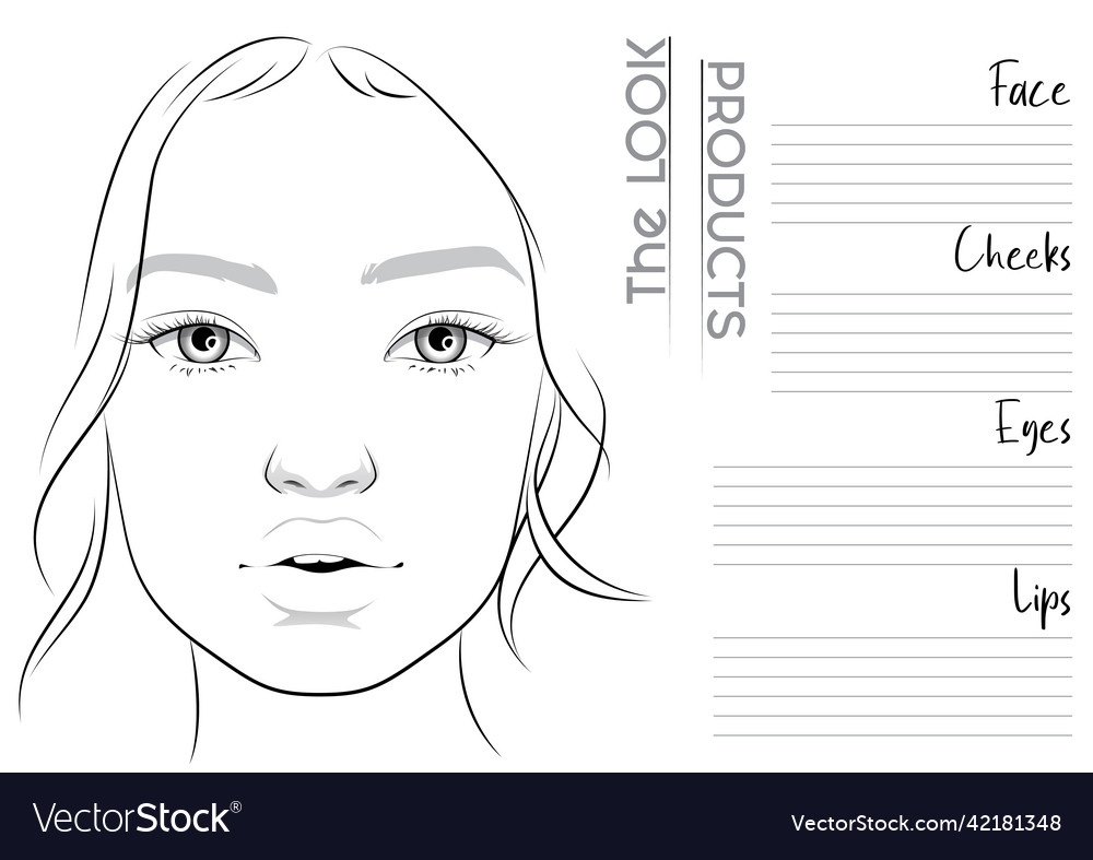 Face Template Makeup Prntbl Concejomunicipaldechinu Gov Co