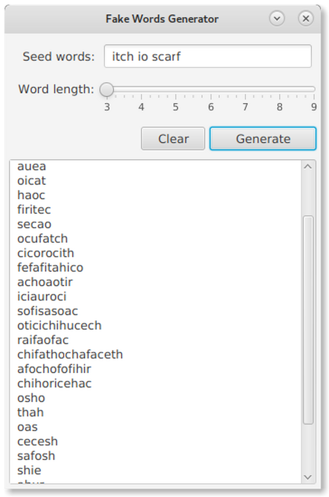 Fake Word Generator From Letters