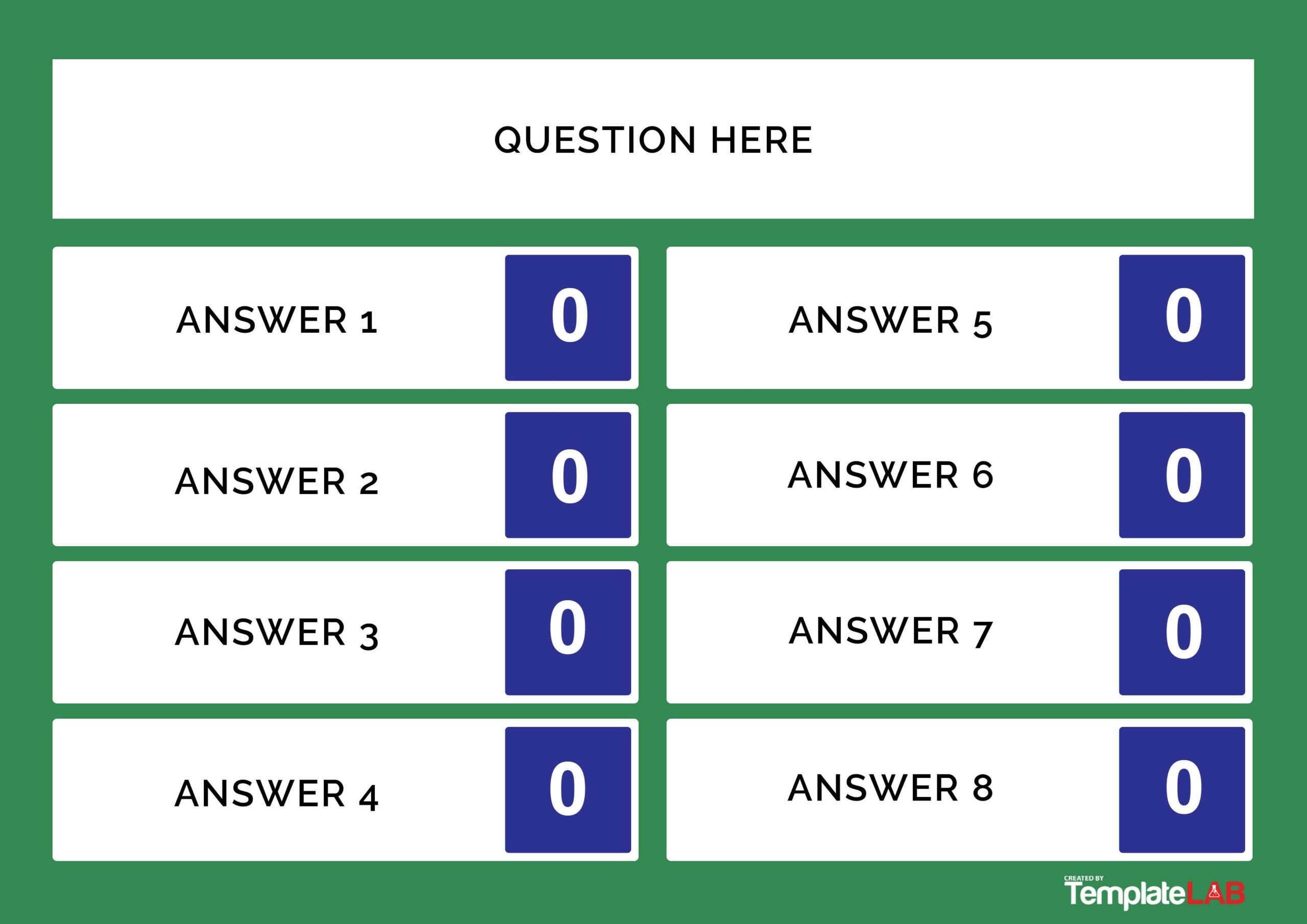 Blank Family Feud Templates