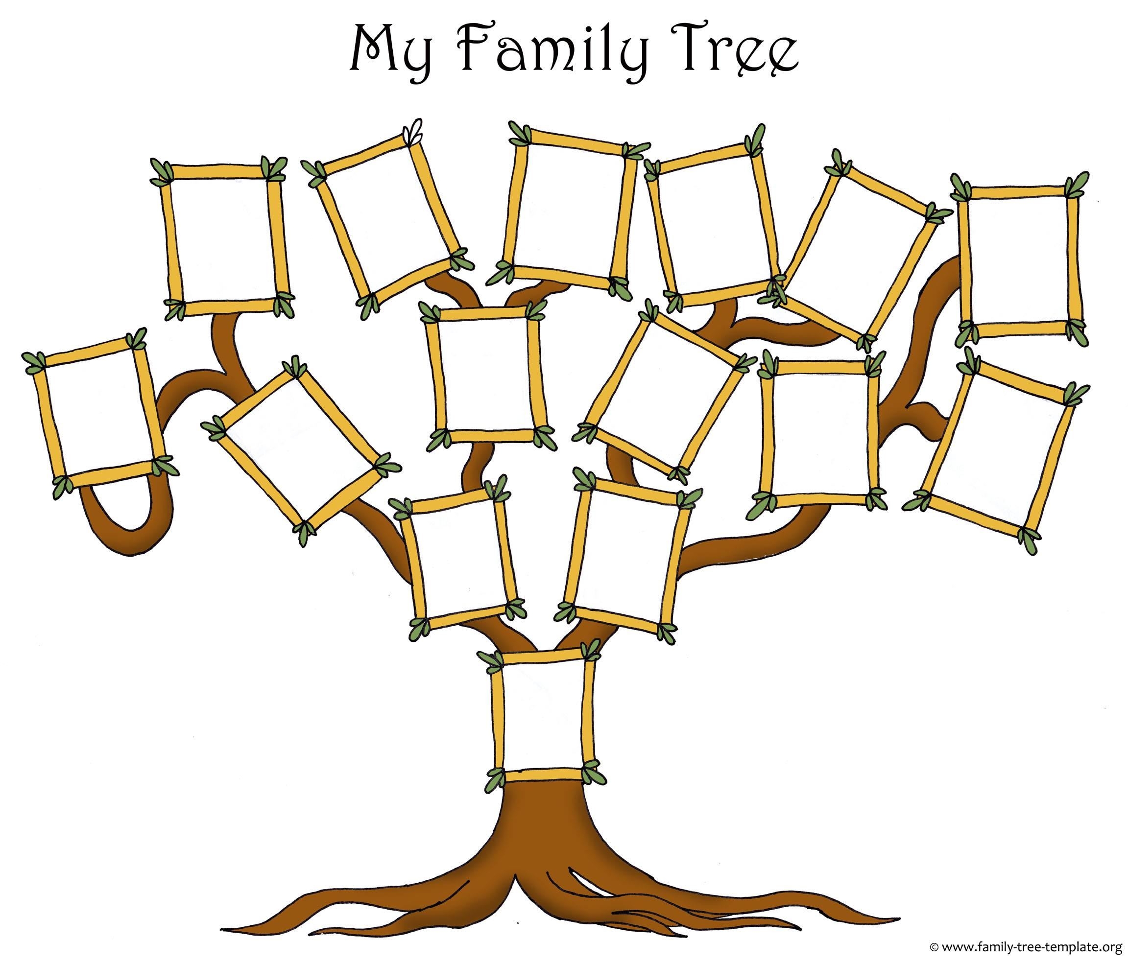 Blank Tree Templates Printable