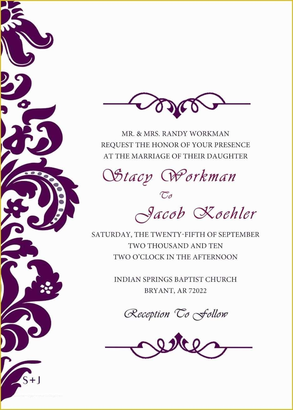 Fancy Blank Invitation Templates