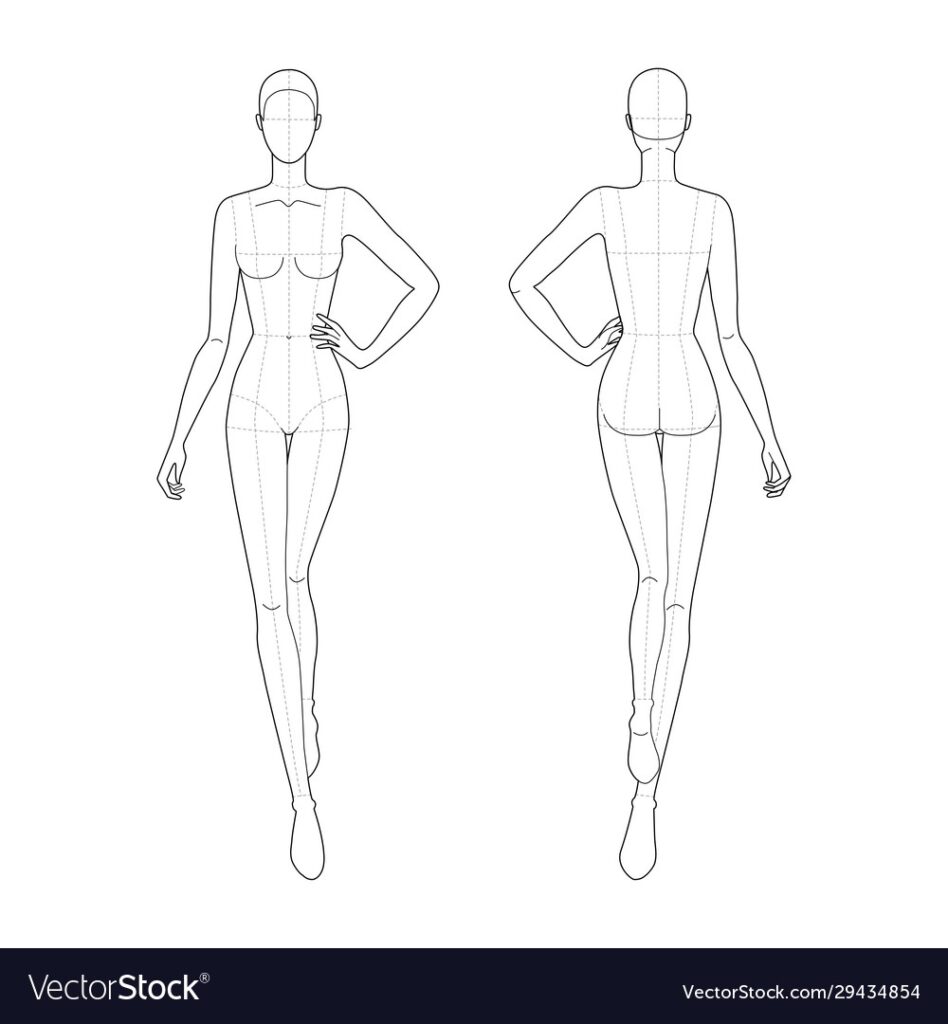 Female Blank Fashion Design Templates Deriding Polyphemus