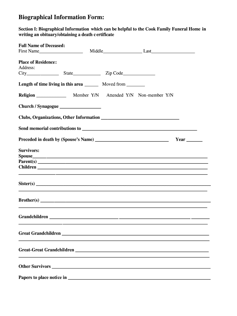 Fill In The Blank Obituary Template Tisnyi