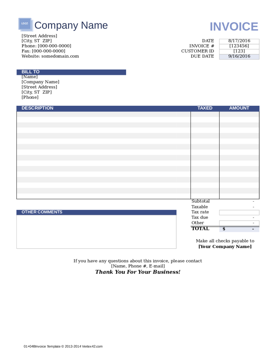 Fillable Invoice Fill Online Printable Fillable Blank Pdffiller