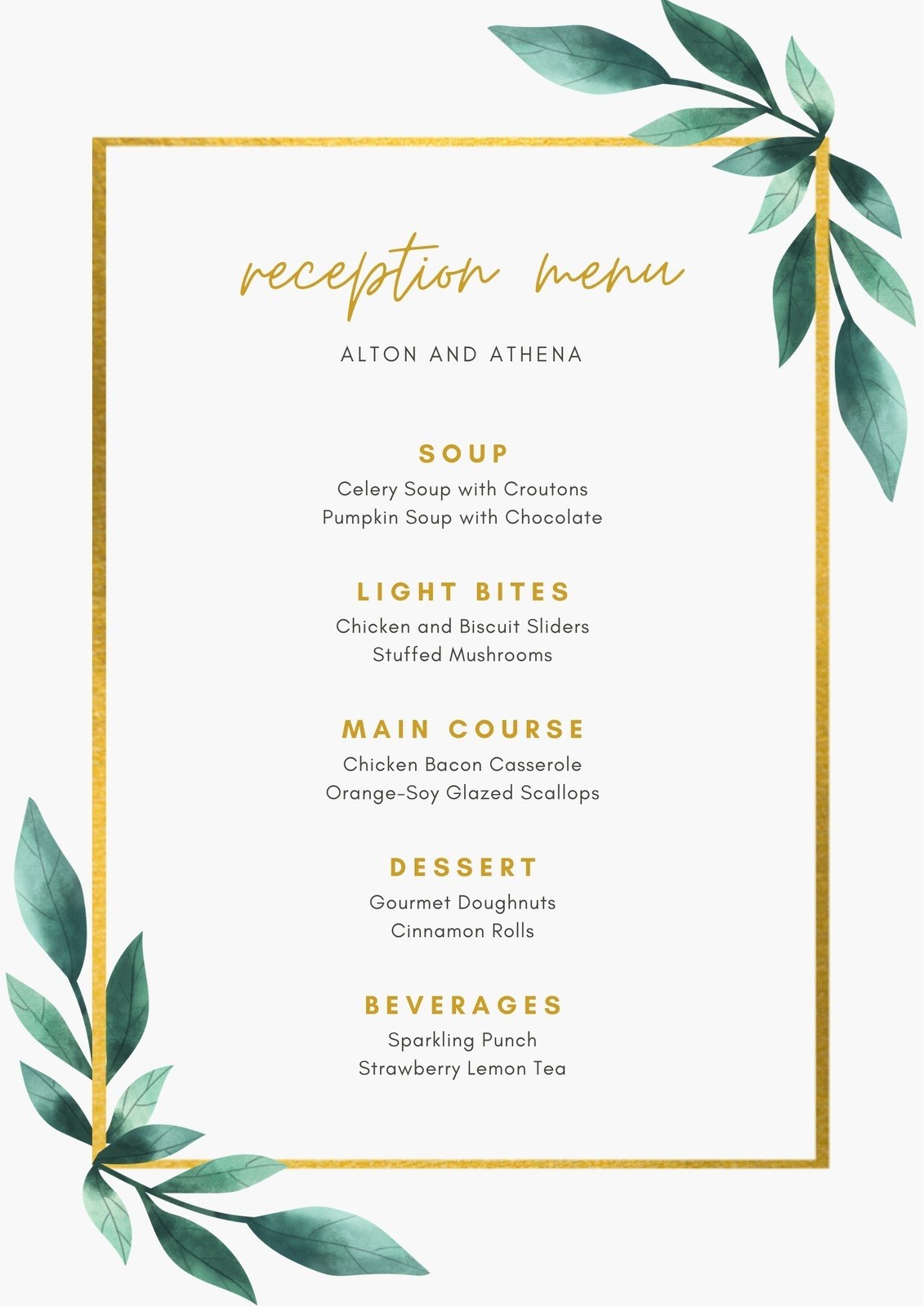 Fine Dining Menu Design Ideas