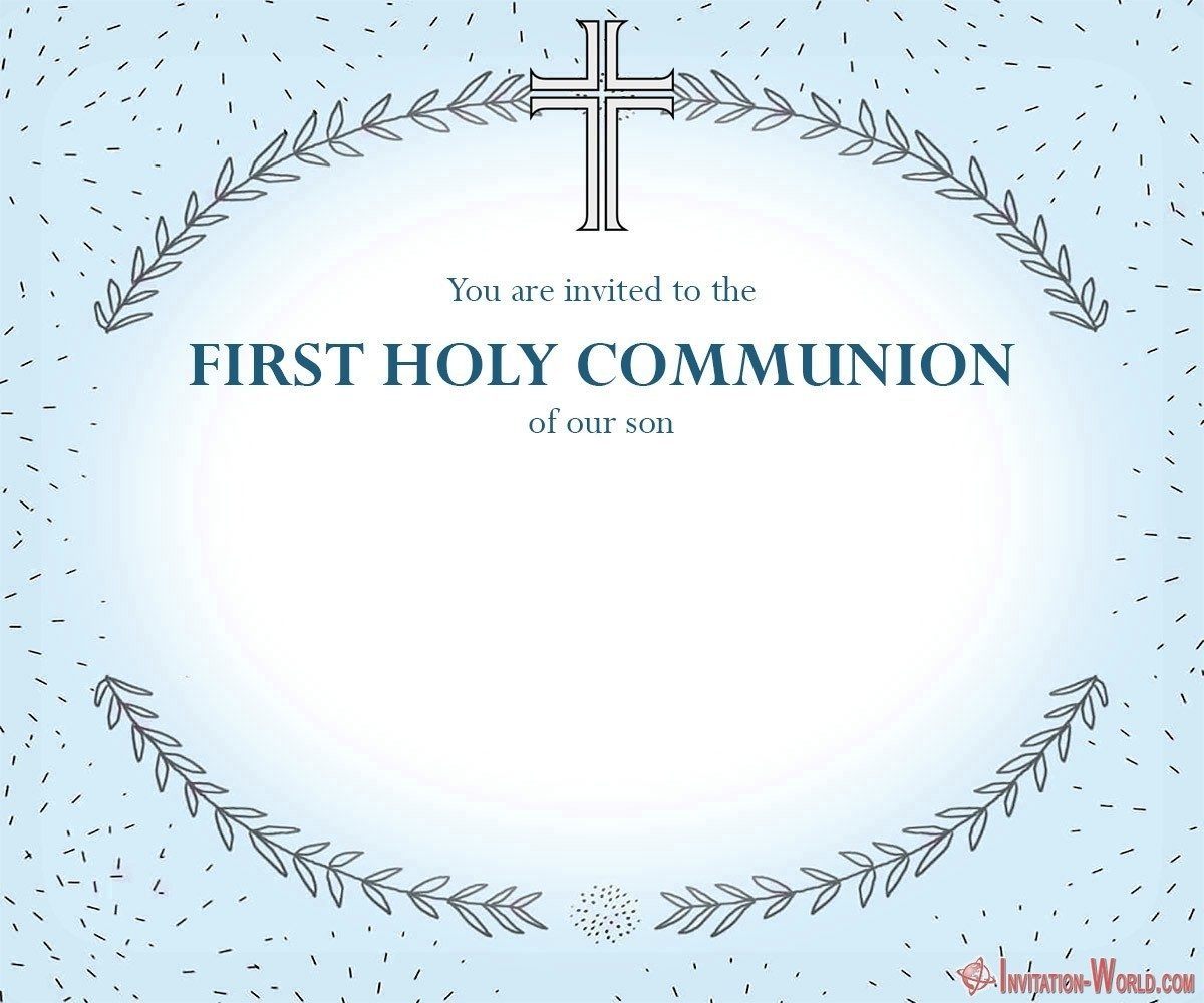 First Communion Invitation Cards Invitation World