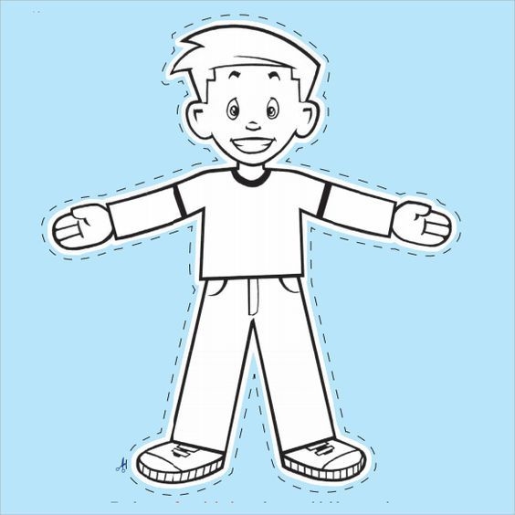 Flat Stanley Template Blank Flat Stanley Template Flat Stanley