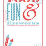 Food Fun And Fireworks Free Printable 4th Of July Invitation Template