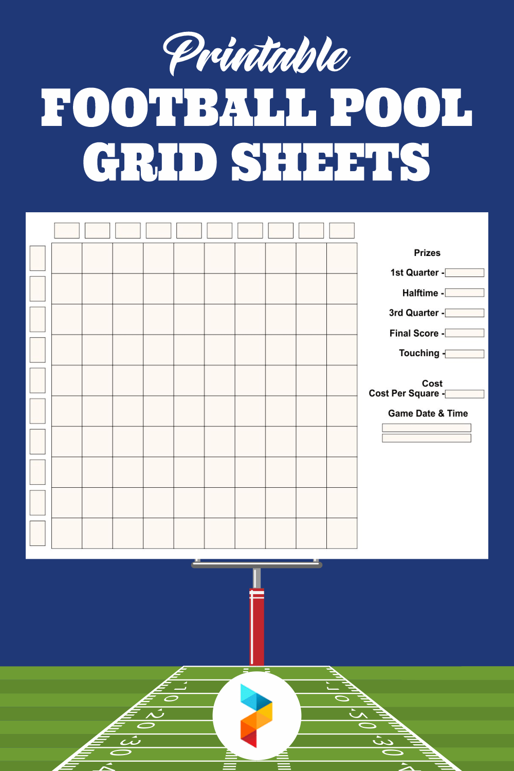 Blank Football Pool Templates