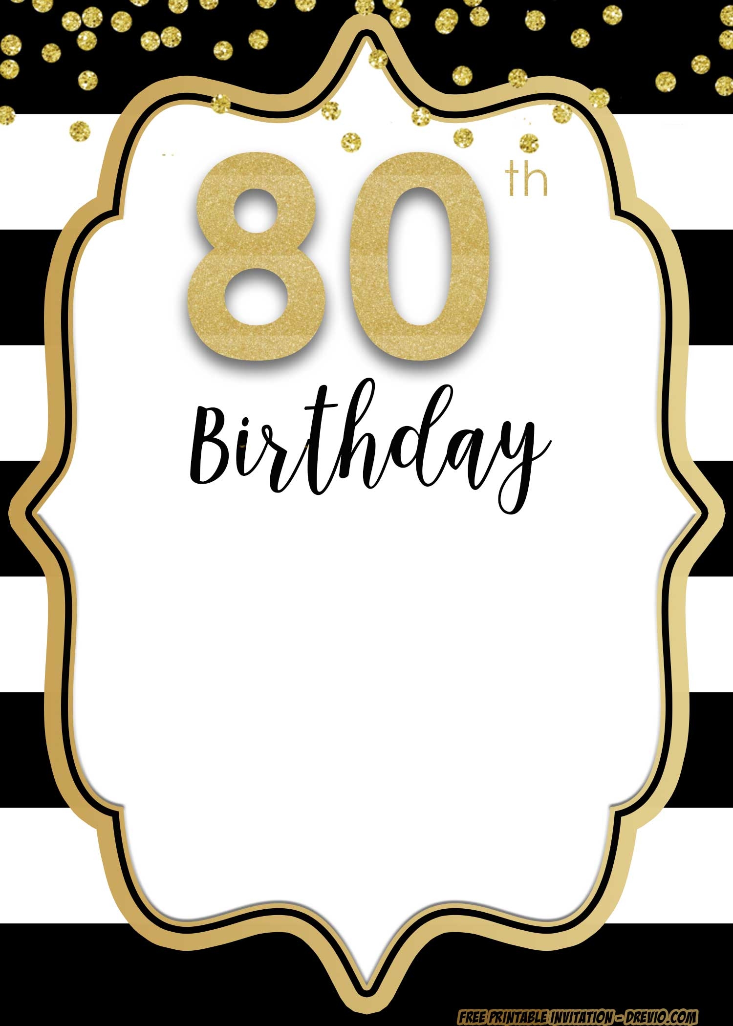 Blank Birthday Invitation Templates