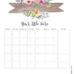 Free Blank Calendar Templates Word Excel PDF For Any Month