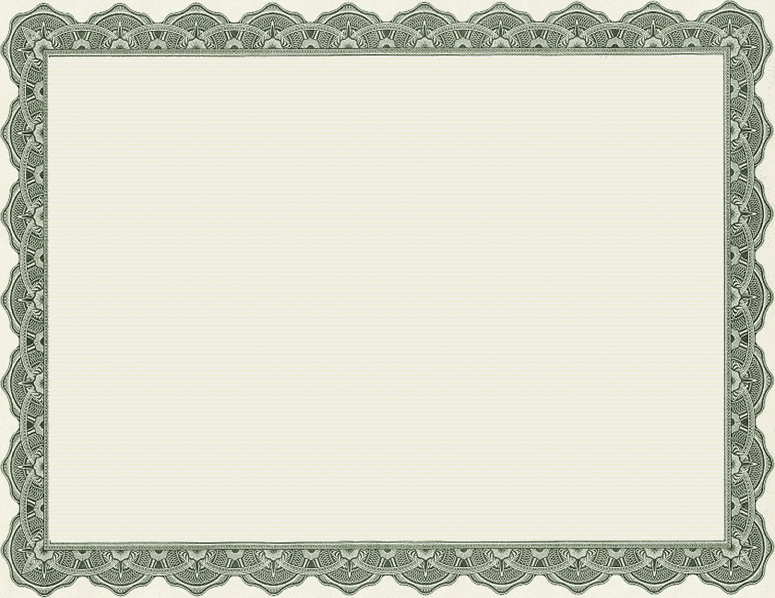 Free Blank Certificate Templates Certificate Border Border Templates