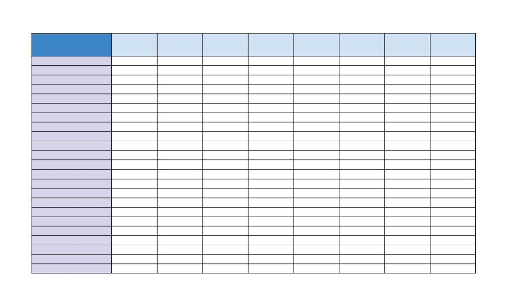 Free Blank Excel Spreadsheet Templates