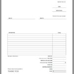 Free Blank Invoice Templates Pdf Eforms Blank Invoice Template