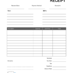 Free Blank Receipt Template In PDF Format It Is Printable Editable