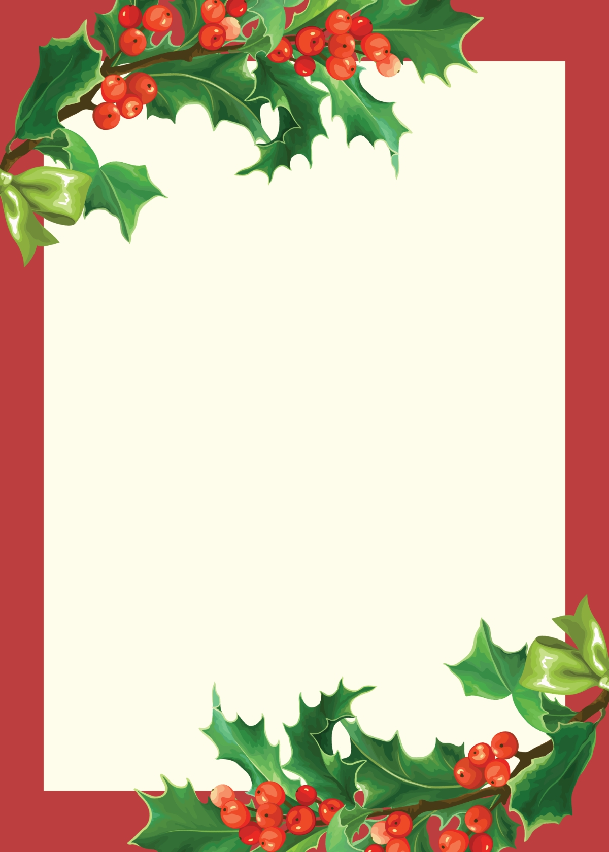 Blank Christmas Card Templates Free
