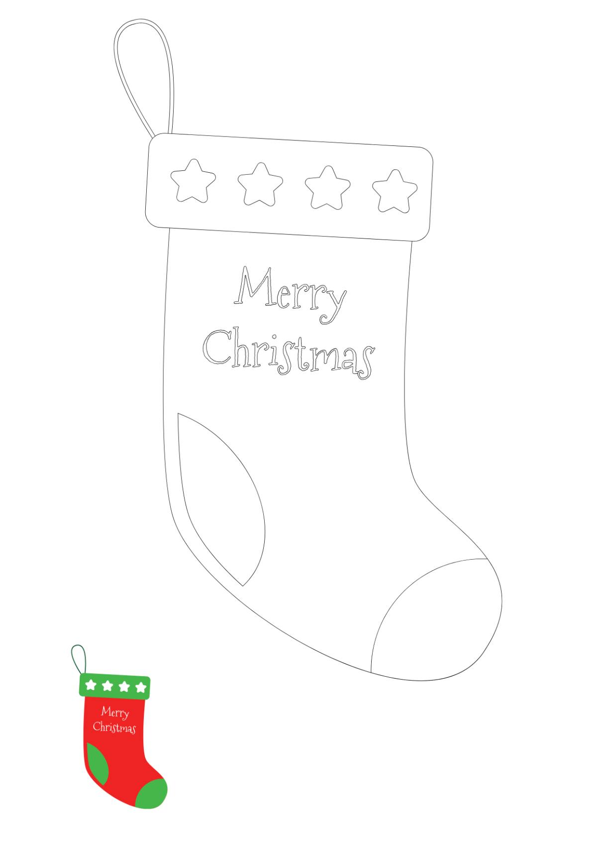 Free Christmas Coloring Page Templates Editable And Printable