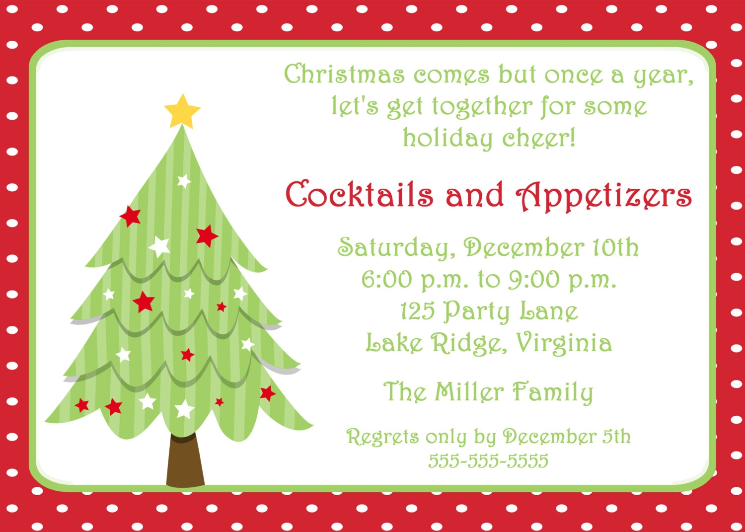 Blank Christmas Party Templates