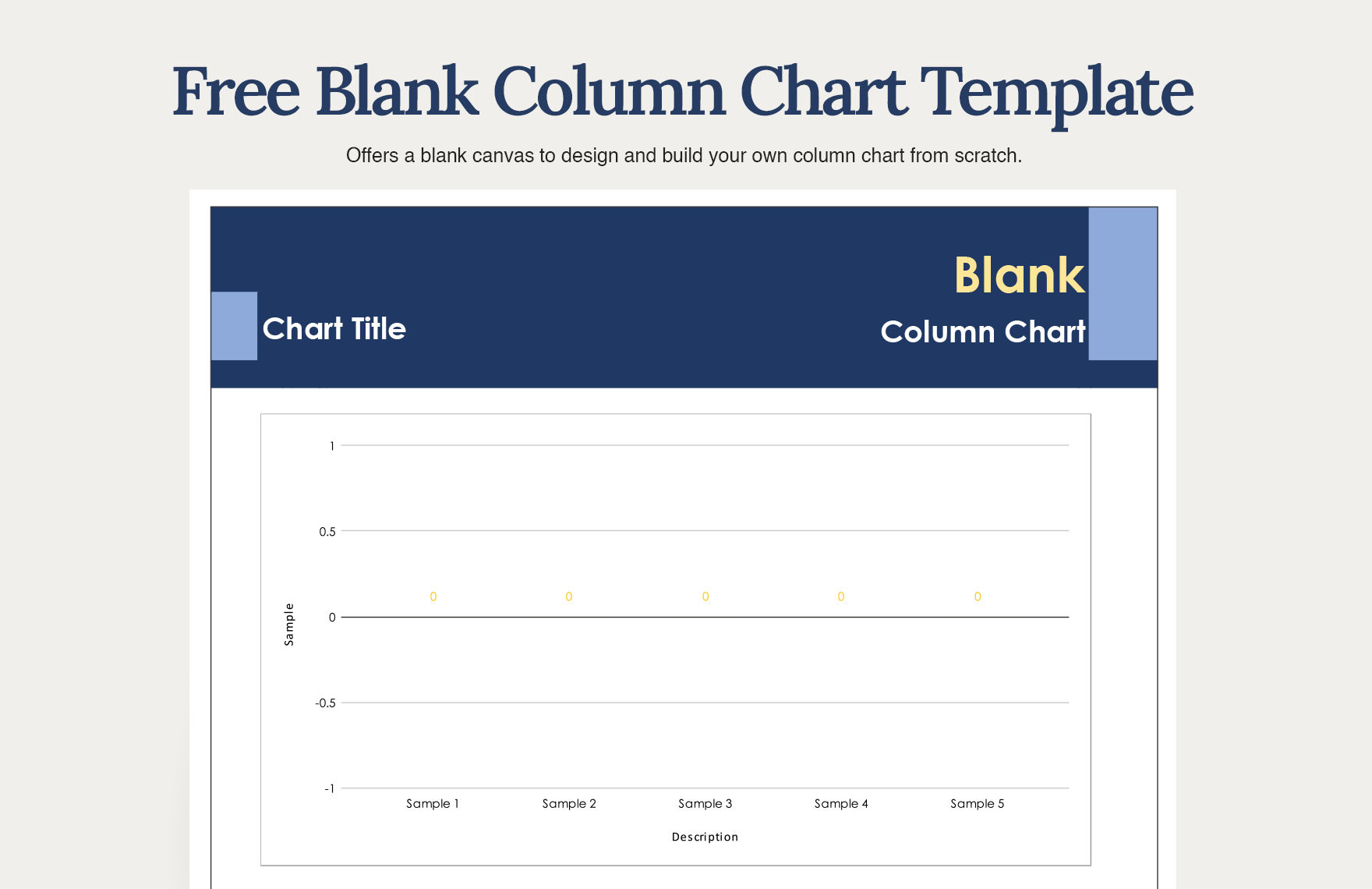 Free Column Chart Templates Editable And Printable