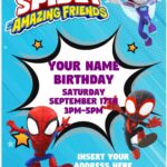 Free Editable PDF Epic Spidey And His Amazing Friends Birthday
