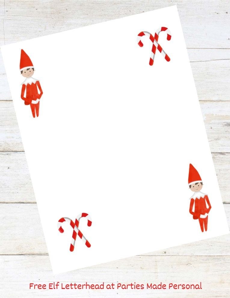 Free Elf On The Shelf Letter Letterhead 2024 Update Elf On The