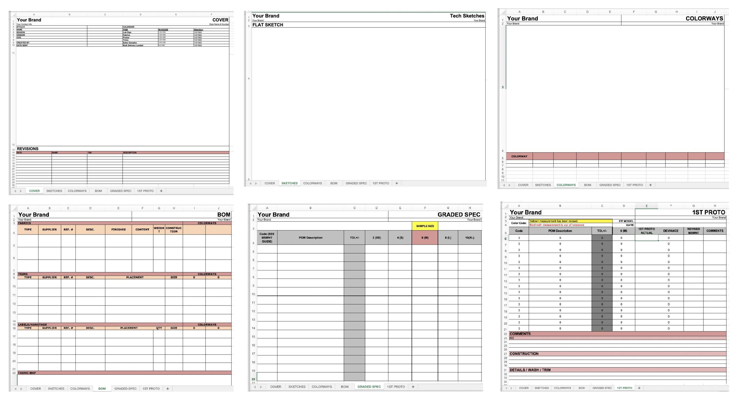 Blank Tech Pack Templates