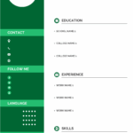 Free Fill In The Blank Resume Templates Resume Design Template Free