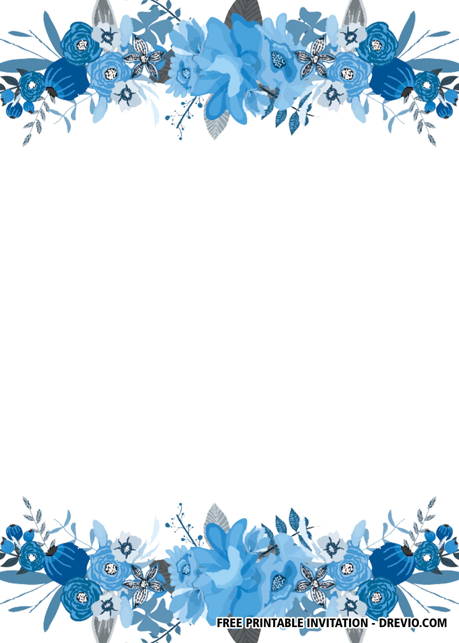 Blank Templates For Wedding Invitation Free