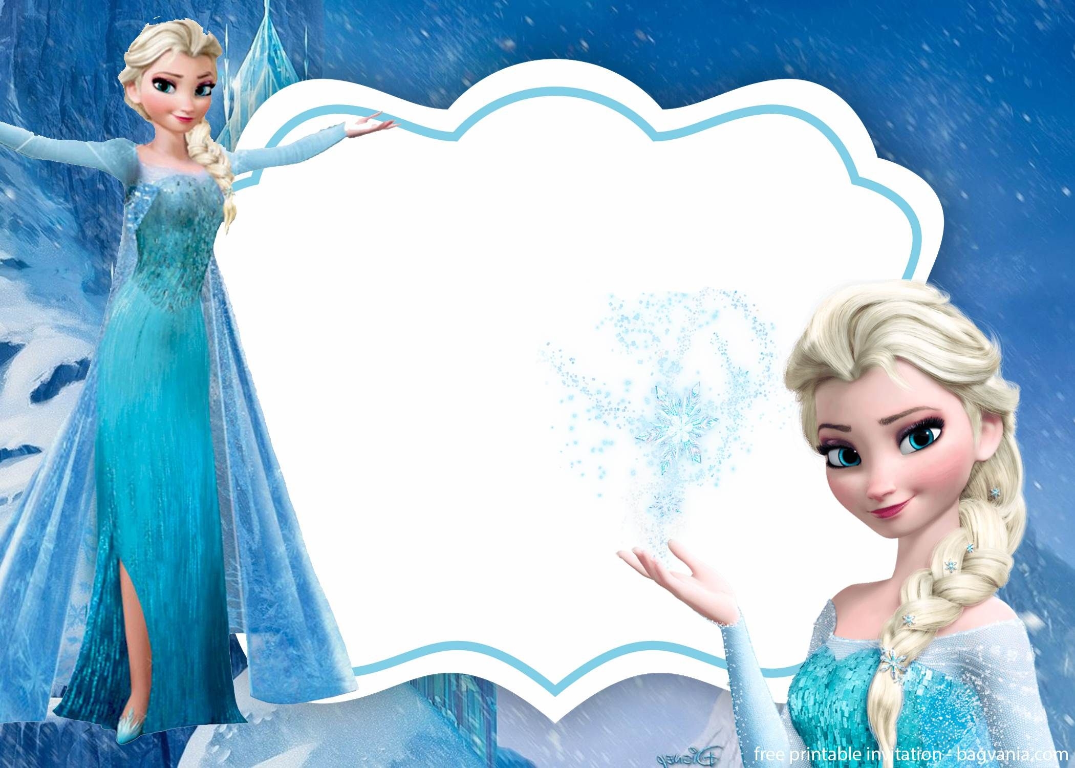 FREE Frozen Invitation Template Printable Frozen Invitations Free