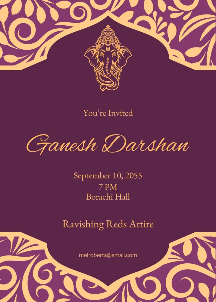 FREE Ganpati Invitation Templates Examples Edit Online Download